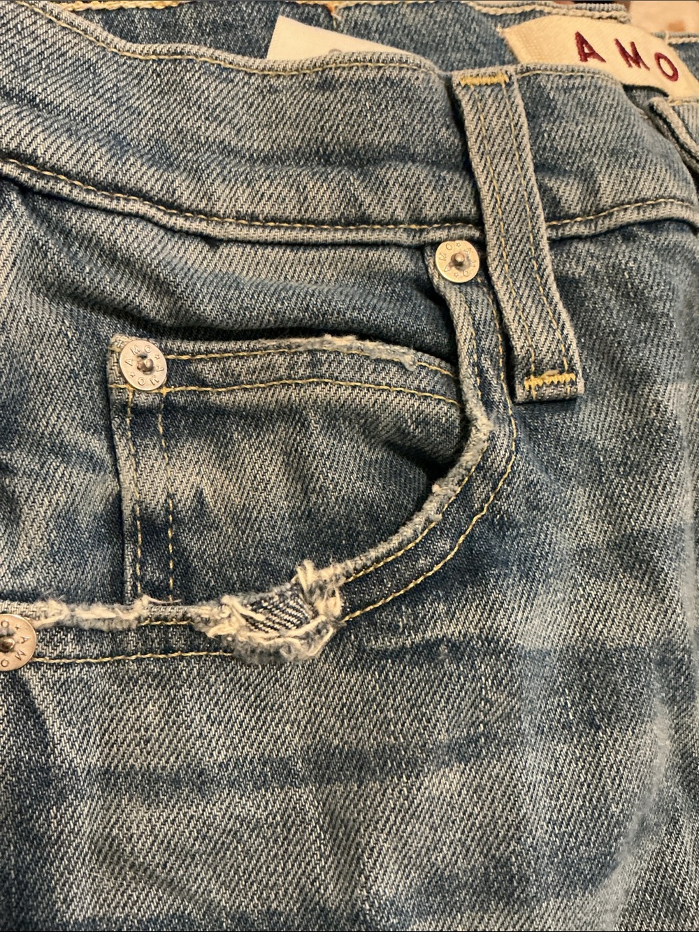 Amo Tricia wide straight joyous jeans size 26 - Picture 6 of 8